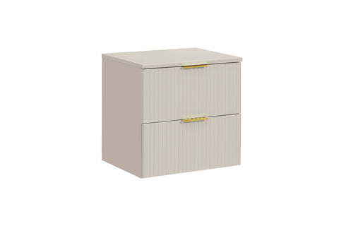 Badmöbel-Set Ardena Kaschmir 60 cm – Waschbeckenunterschrank + Waschtischplatte