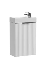 Badmöbel-Set Ardena Weiß 40 cm – Waschbecken + Waschbeckenunterschrank