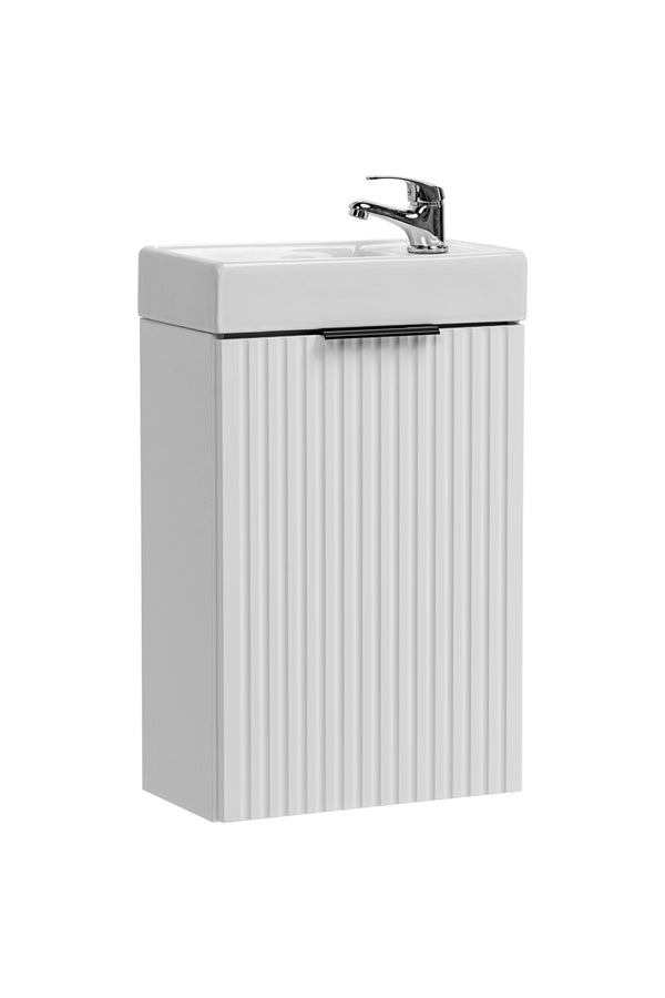 Badmöbel-Set Ardena Weiß 40 cm – Waschbecken + Waschbeckenunterschrank