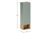Badmöbel-Set Asteya Grün 30 cm – Regal + Hochschrank – Ansicht 6