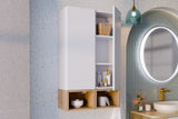 Badmöbel-Set Asteya Weiß 30 cm – Regal + Hochschrank – Ansicht 6