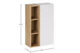 Badmöbel-Set Asteya Weiß 50 cm – Regal + Hochschrank – Ansicht 6