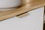 Badmöbel-Set Asteya Weiß 80 cm – Waschtischplatte + Waschbeckenunterschrank – Ansicht 5
