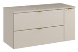 Badmöbel-Set Dalvira Kaschmir 100 cm – Waschtischplatte + Waschbeckenunterschrank + Hängeschrank – Ansicht 3