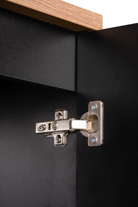 Badmöbel-Set Novira Coast Evoke Eiche 80 cm – Waschtischplatte + Hängeschrank + Waschbeckenunterschrank – Ansicht 4