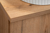 Badmöbel-Set Novira Denimblau 100 cm – Waschtischplatte + Hängeschrank + Hochschrank – Ansicht 5
