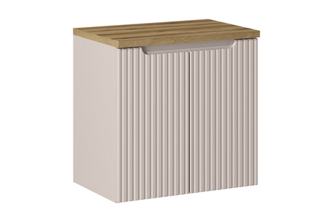 Badmöbel-Set Novira Kaschmir 60 cm – Waschbeckenunterschrank + Waschtischplatte