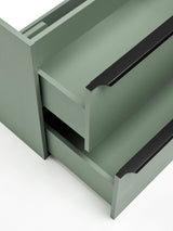 Badmöbel-Set Sombrela Grün 100 cm – Waschbeckenunterschrank + Waschtischplatte – Ansicht 5