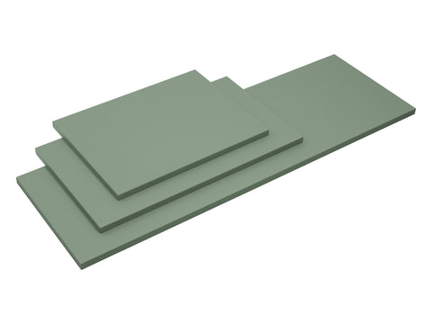 Badmöbel-Set Sombrela Grün 40 cm – 2 × Hängeschrank + Waschtischplatte – Ansicht 2