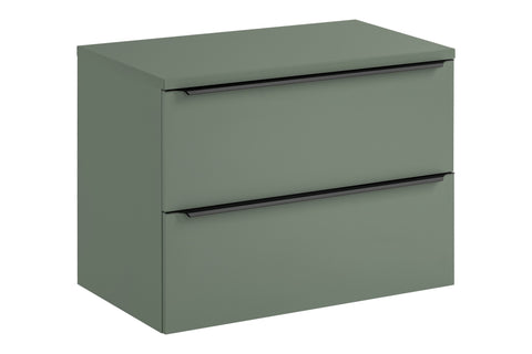 Badmöbel-Set Sombrela Grün 80 cm – Waschbeckenunterschrank + Waschtischplatte