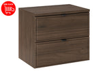 Badmöbel-Set Terrana Walnuss Villa 60 cm – Waschbeckenunterschrank + Waschtischplatte – Ansicht 3