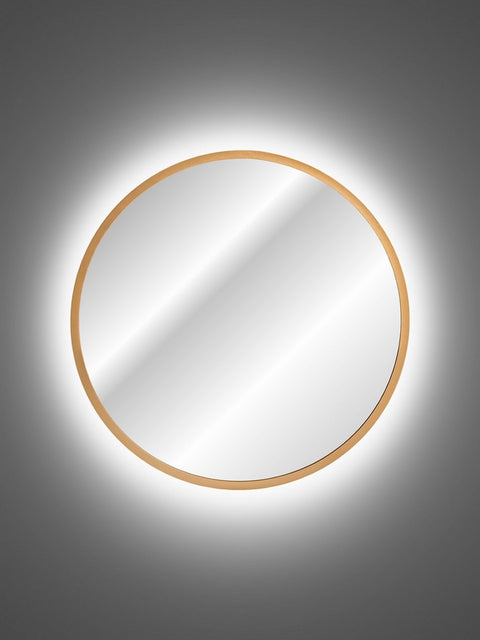 Badspiegel mit LED-Beleuchtung Helia 60 × 60 cm – mit Rahmen – Ansicht 3
