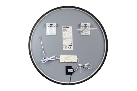 Badspiegel mit LED-Beleuchtung Orina 60 × 60 cm – mit Rahmen – Ansicht 2