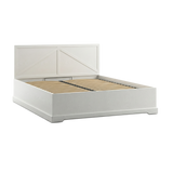Bellmont Elegantes Doppelbett 160 × 200 cm im Landhausstil – Opalweiß – Ansicht 2