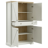 Bellmont Schlafzimmer-Set 5-teilig – Klassische Eleganz in Opalweiß / Cremona Eiche – Ansicht 9
