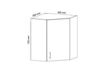Eckhängeschrank 60 cm - sosna andersen -  Praktisches und modernes Design, passend für jede Küche. - ROYAL24_MARKT