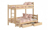 Etagenbett links 207 cm  - Ökologisch lackiertes Hochbett für Kinder. - ROYAL24_MARKT