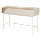Carmen Konsolentisch 122 cm mit 2 Schubladen – Macadamia / Frühlingseiche