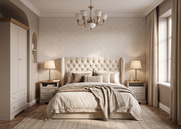 Castello Schlafzimmer-Set 3-teilig im Landhausstil – Kaschmir / Mavelie Eiche