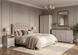 Castello Eleganter Nachttisch im Landhausstil mit Schublade – Ansicht 2