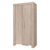 Cezar Kleiderschrank 100 cm mit 2 Türen – Sonoma Eiche
