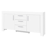 Cezar Sideboard 170 cm mit 2 Türen und 3 Schubladen – Weiß