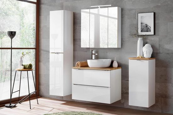 Badmöbel-Set – Capri White – Wärme und Eleganz in Ihrem Badezimmer.