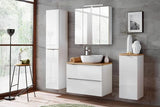 Badmöbel-Set - Capri White - Wärme und Eleganz in Ihrem Badezimmer. - Milaros Markt