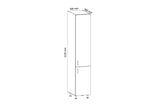 Hochschrank 40 cm - Aspen - Ein Spitzenprodukt für Ihre Küche, vereint praktischen Stauraum mit edlem Design. - ROYAL24_MARKT