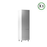 Winkelküche - L-Form Aspen - Grau (Hochglanz) - K54n2-330×210 cm - ROYAL24_MARKT