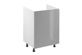 Spülenschrank 60 cm - Aspen D60Z-P/L Grau/Hochglanz - ROYAL24_MARKT
