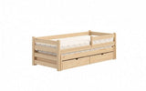 Kinderbett 184 cm  - Natürliches Kinderbett mit praktischen Features. - ROYAL24_MARKT