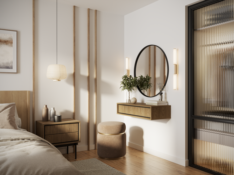 Delvaro Stilvolles Hängeboard mit Schublade – Modern und Elegant – Baltic Dune – Ansicht 4