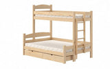 Etagenbett rechts 207 cm - Ökologisch lackiertes Kinderbett. - ROYAL24_MARKT