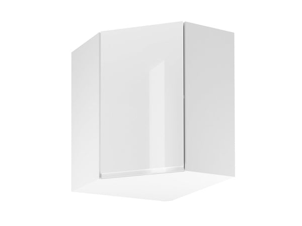 Eckhängeschrank G60N – Velmora Weiß – Diagonale Front
