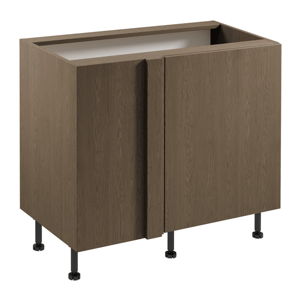 Eckunterschrank D100N P/L – Sorento Dunkle Eiche – Gerade mit Blindteil