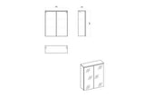 Badezimmerspiegelschrank - Badschrank - Bali White - Elegantes modernes Design. - ROYAL24_MARKT