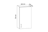 Hängeschrank 40 cm  - Aspen -  Klar strukturierte Linien für eine zeitlose und elegante Küchenoptik. - ROYAL24_MARKT