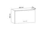 Hängeschrank 60 cm - Aspen G60KN - Rein und schlicht, klare Ästhetik und Funktionalität. - ROYAL24_MARKT