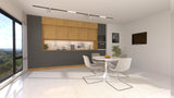 Nexa Küchenzeile KÜ05-L – Woodline & Grau – 420 cm – Großzügige Designküche mit maximalem Stauraum