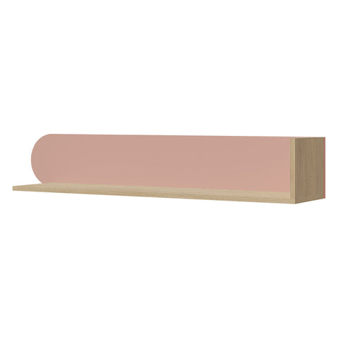 Lexi Wandregal 120 cm in Cremona Eiche / Macadamia / Puderrosa