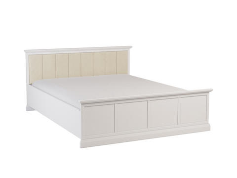 Livento Schlafzimmer-Set 4-teilig – Modernes Schlafkonzept in Opalweiß mit Spiegelschrank – Ansicht 2