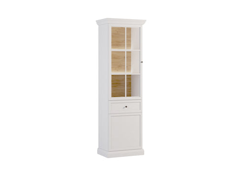 Livento Stilvolle Vitrine mit Glastür und Schublade – Hochwertig & Elegant – Ansicht 5