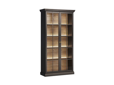 Livento Elegante Vitrine mit Glastüren und 4 Einlegeböden – Stilvoll und Hochwertig – Ansicht 6