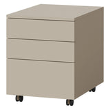Lorin Rollcontainer 40 cm mit 3 Schubladen – Kaschmir / Frühlingseiche