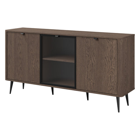 Marly Sideboard 160 cm mit 2 Türen und 1 Glastür – Baltic Storm