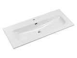 Möbelwaschbecken Flavia 101 × 46 cm – Weiß, glänzend, eckig
