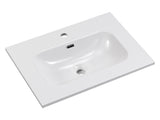 Möbelwaschbecken Flavia 61 × 46 cm – Weiß, glänzend, eckig