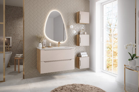 Möbelwaschbecken Gora II 91 × 46 cm – Weiß, glänzend – Ansicht 4