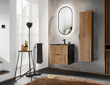 Möbelwaschbecken Lavena 61 × 46 cm – Schwarz, matt, eckig – Ansicht 2